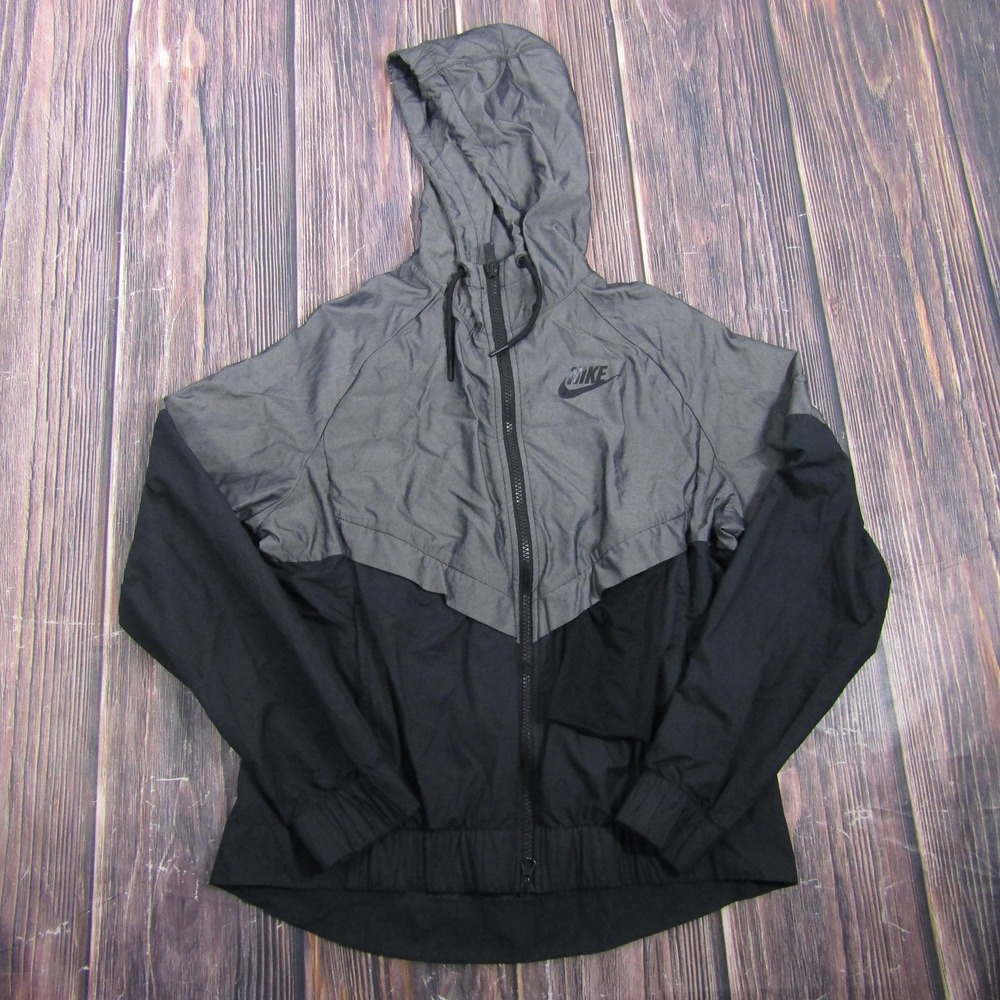 Nike Black and Gray Windbreaker Jacket